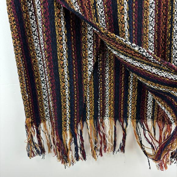 ZARA Flowy Fringe Wrap Skirt Striped Boho Moroccan Vacation Women’s M - Picture 4 of 10